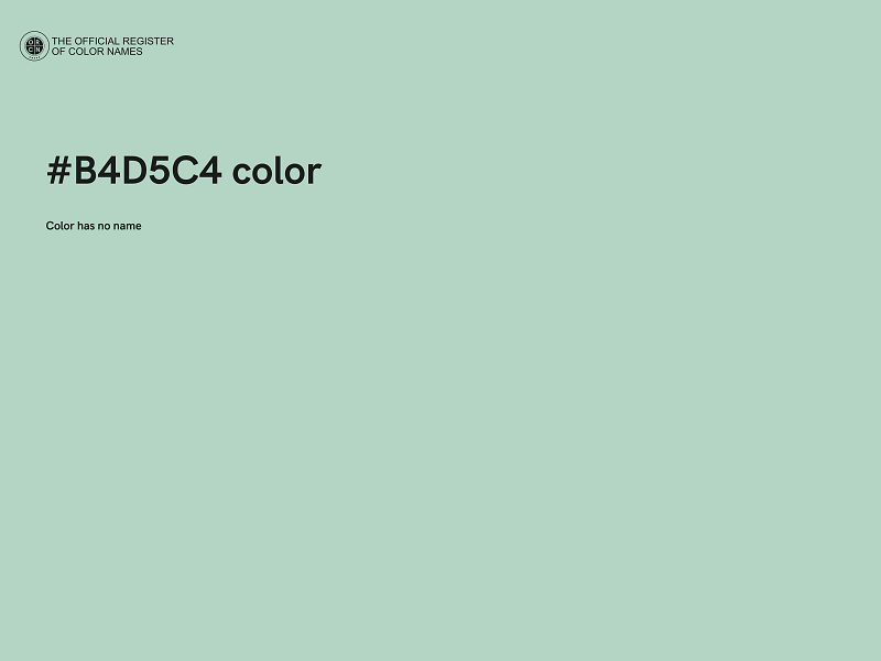 #B4D5C4 color image