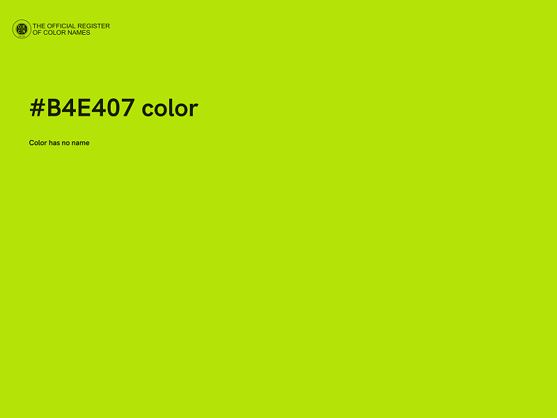 #B4E407 color image