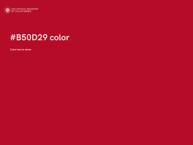 #B50D29 color image