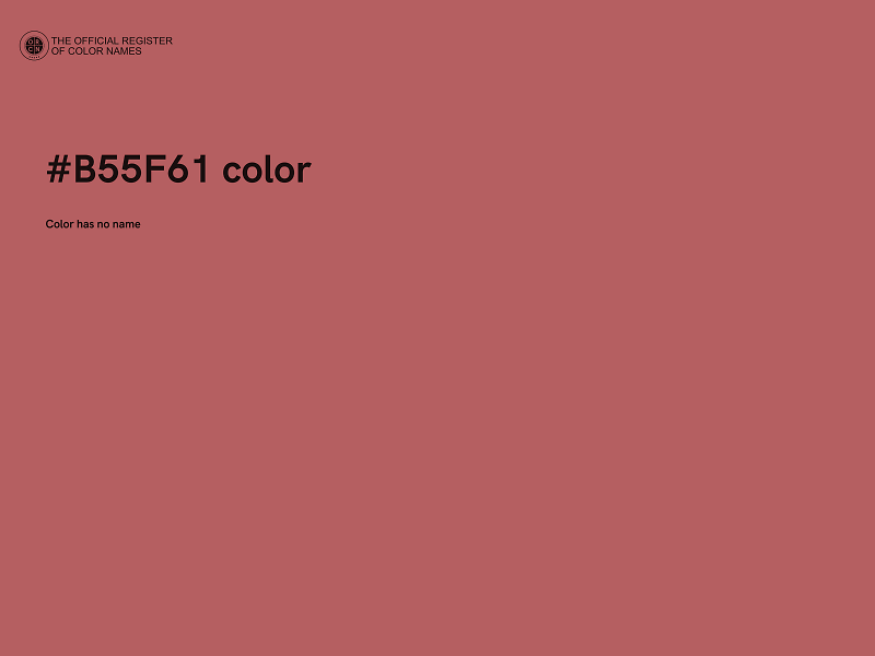 #B55F61 color image