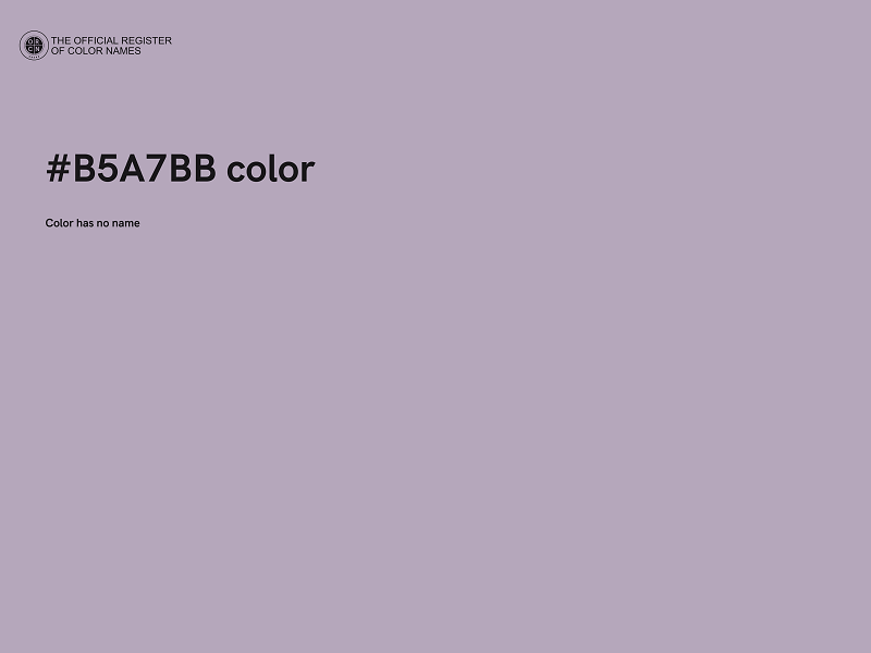 #B5A7BB color image