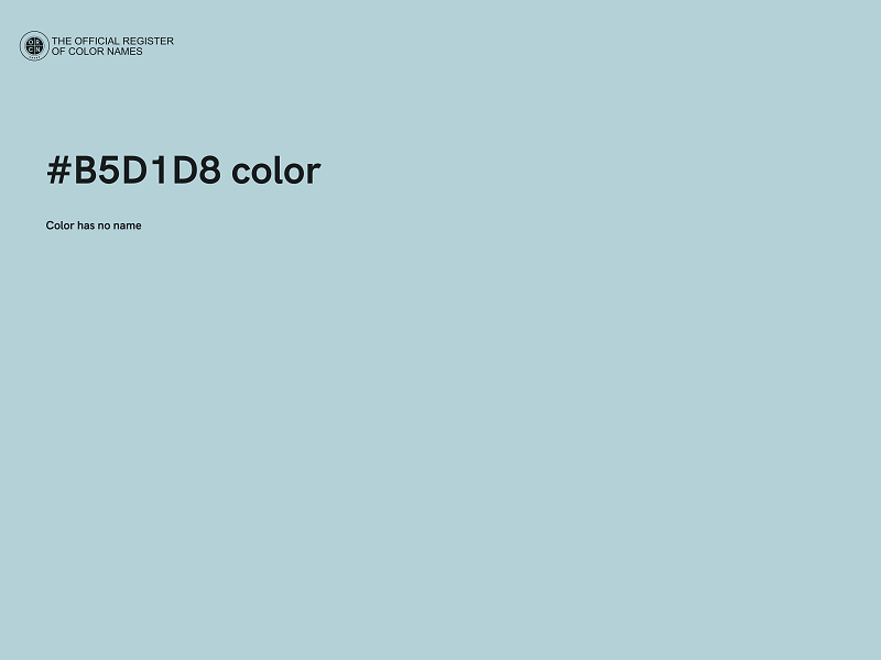 #B5D1D8 color image