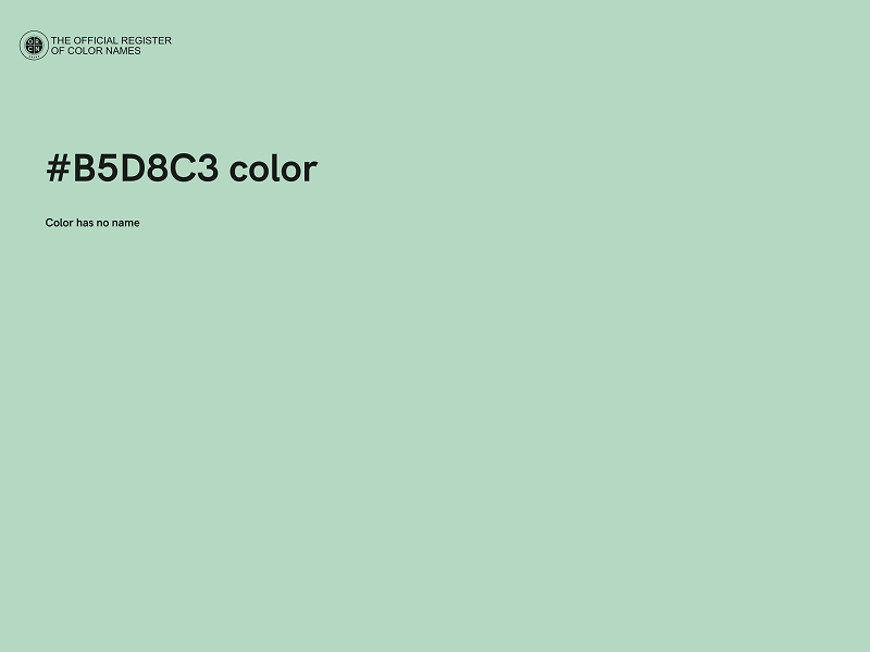 #B5D8C3 color image