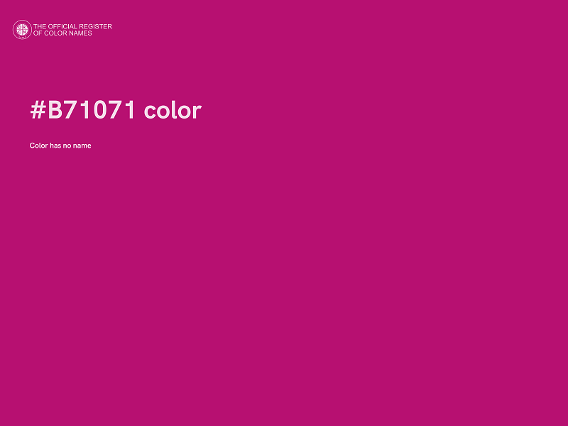 #B71071 color image