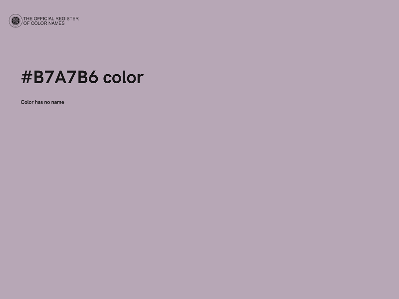 #B7A7B6 color image