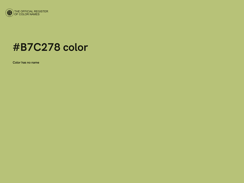 #B7C278 color image