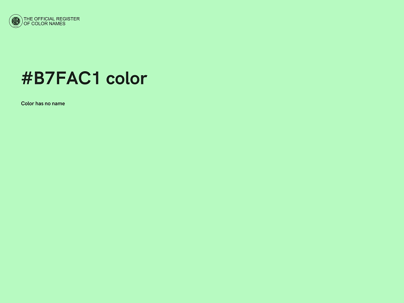 #B7FAC1 color image