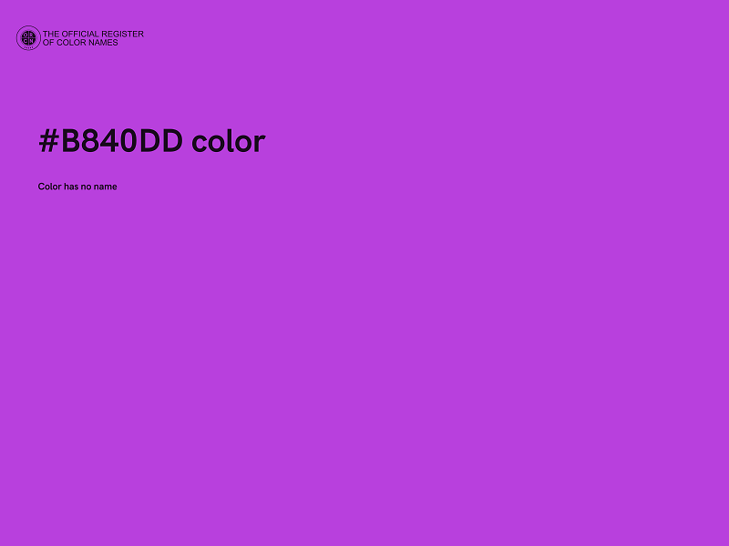 #B840DD color image