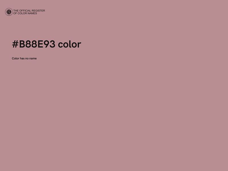 #B88E93 color image