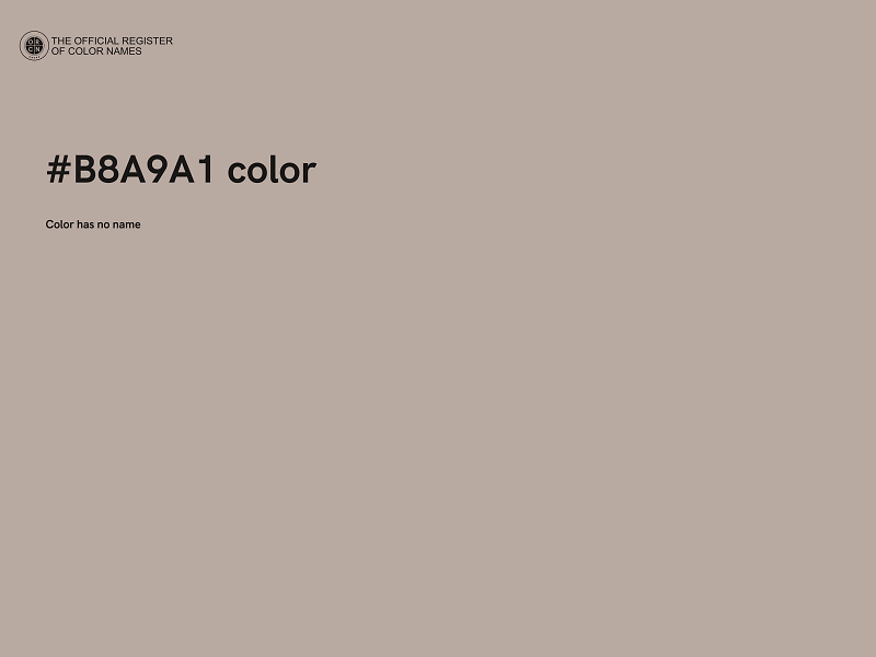 #B8A9A1 color image