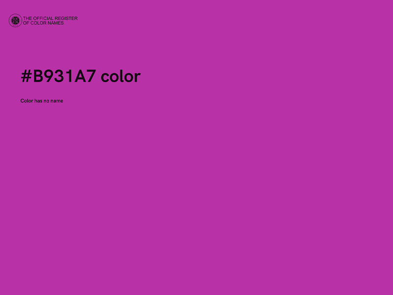 #B931A7 color image