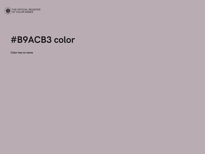 #B9ACB3 color image