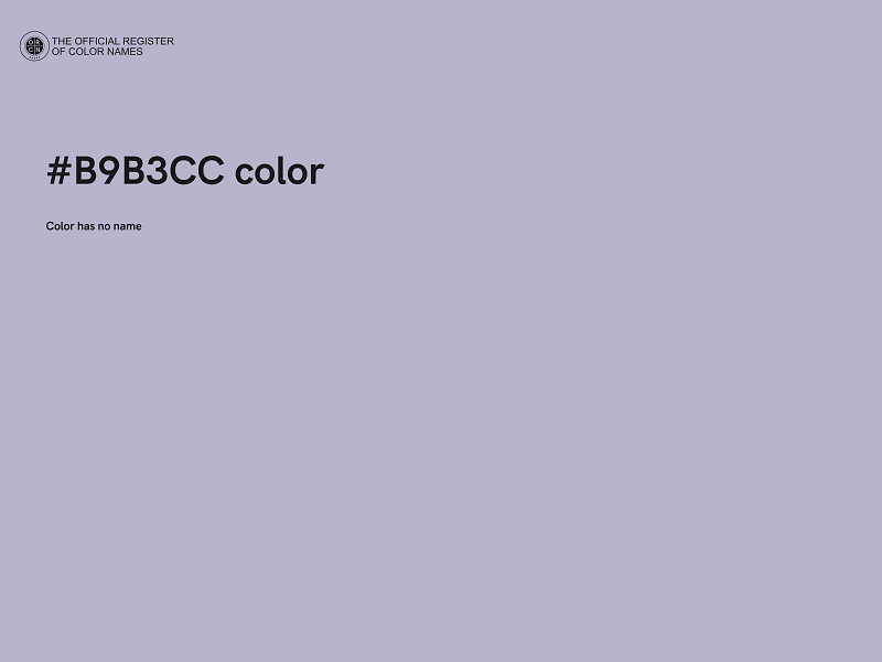 #B9B3CC color image