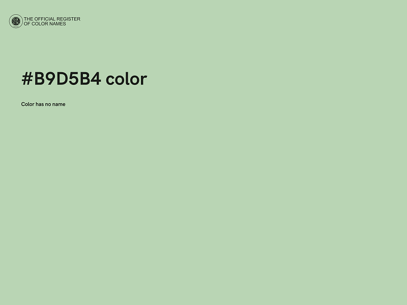 #B9D5B4 color image