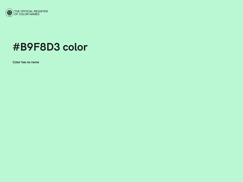 #B9F8D3 color image