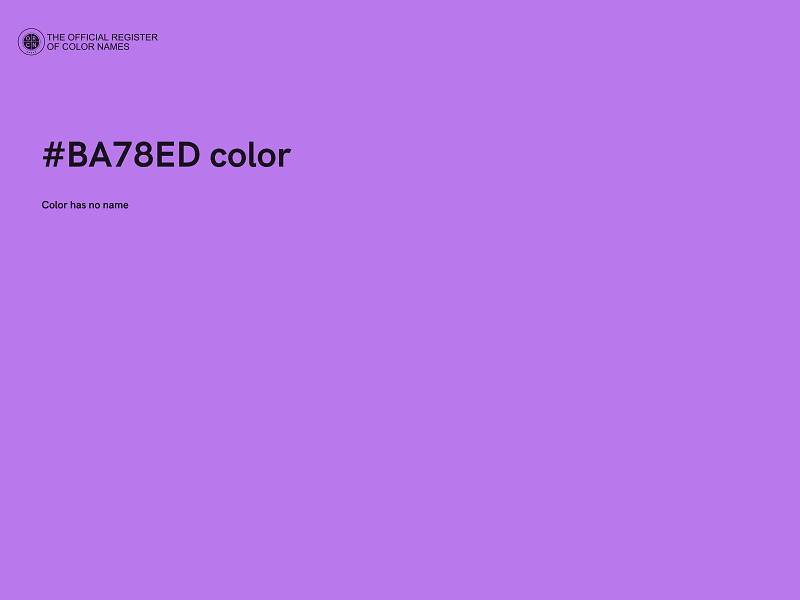 #BA78ED color image