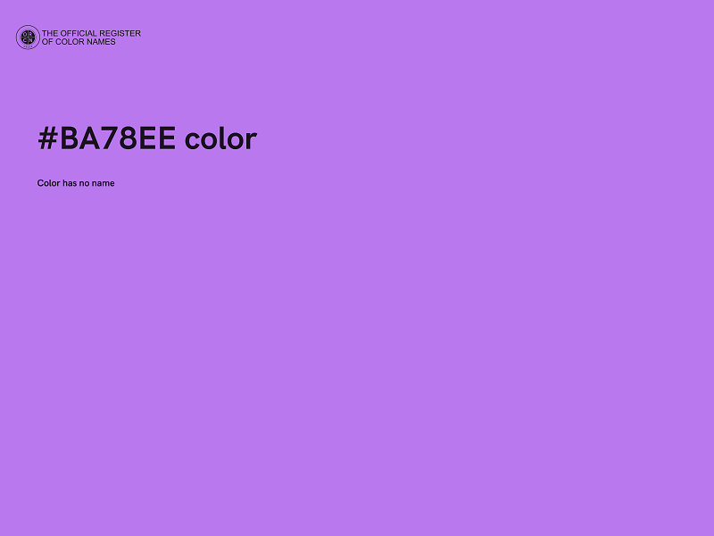 #BA78EE color image