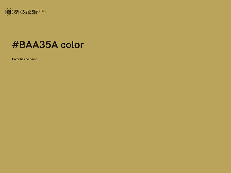 #BAA35A color image