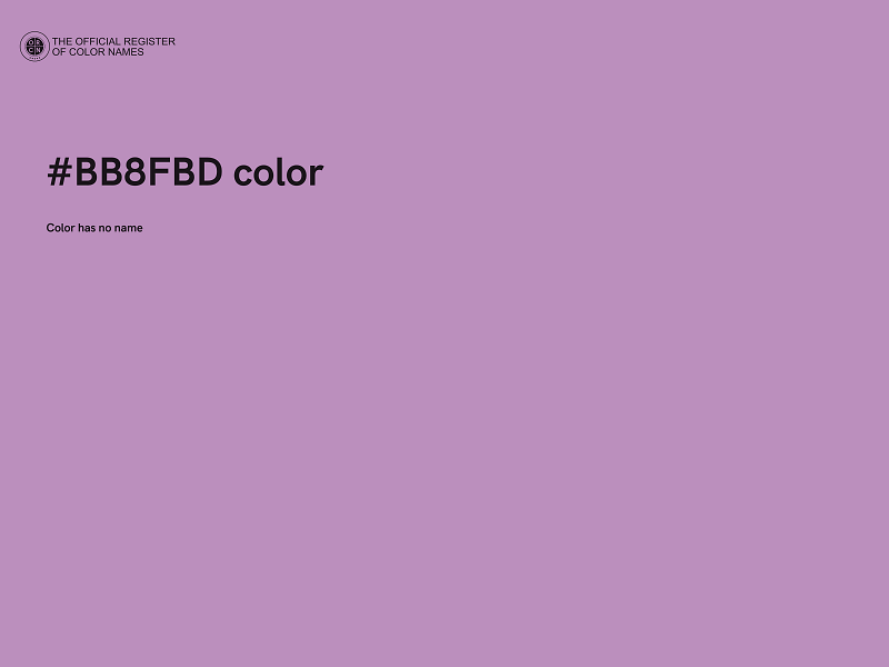 #BB8FBD color image