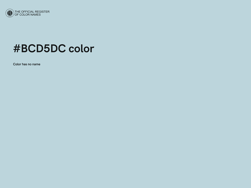 #BCD5DC color image