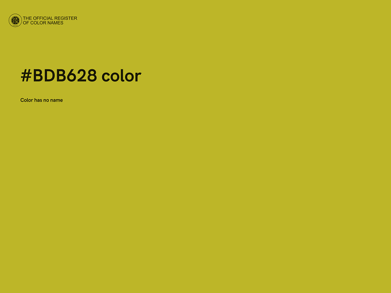 #BDB628 color image