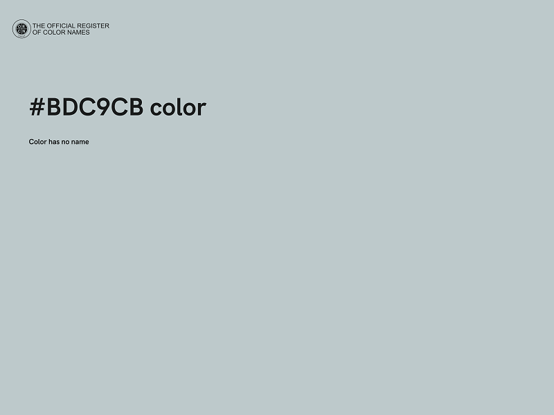 #BDC9CB color image