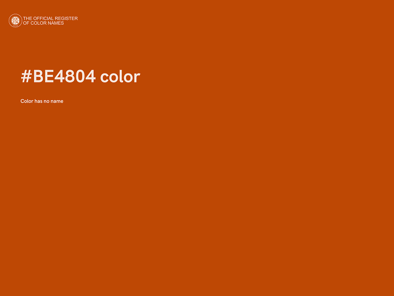 #BE4804 color image