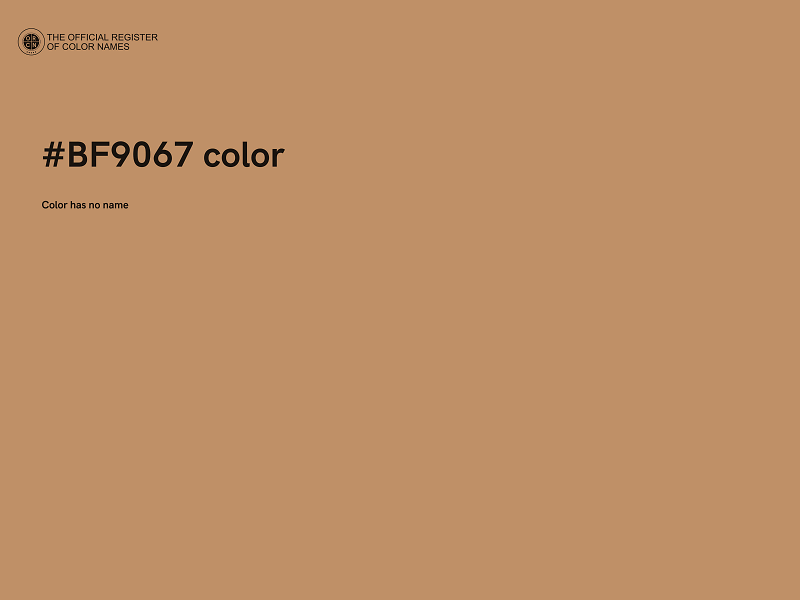 #BF9067 color image