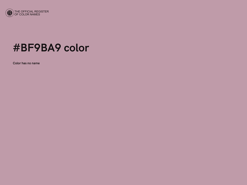 #BF9BA9 color image