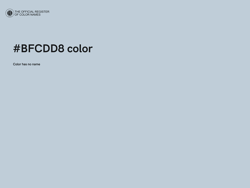 #BFCDD8 color image