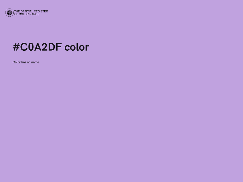 #C0A2DF color image