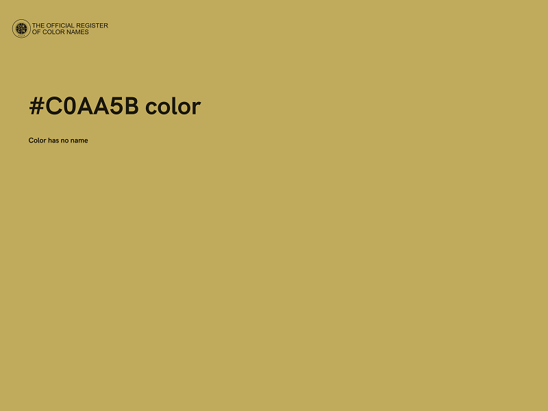 #C0AA5B color image