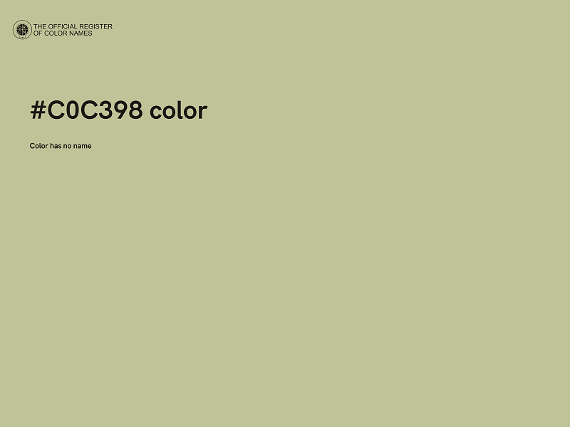 #C0C398 color image