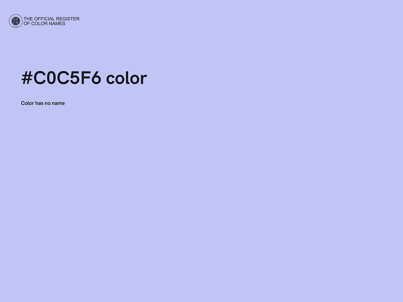 #C0C5F6 color image