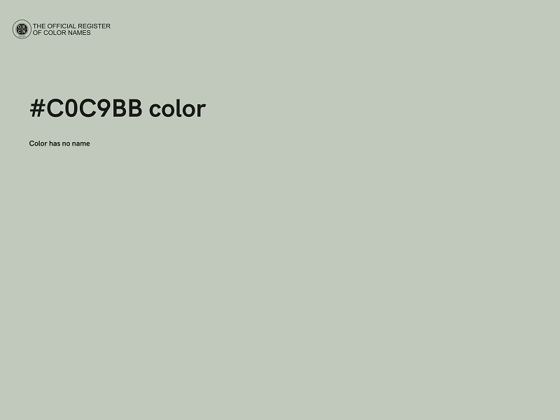 #C0C9BB color image