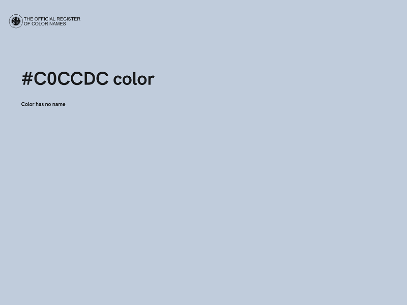 #C0CCDC color image