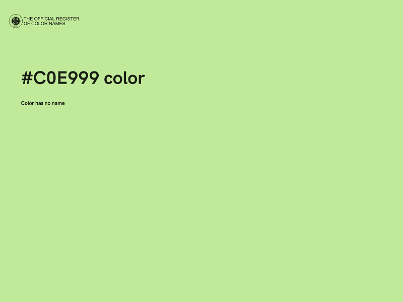 #C0E999 color image