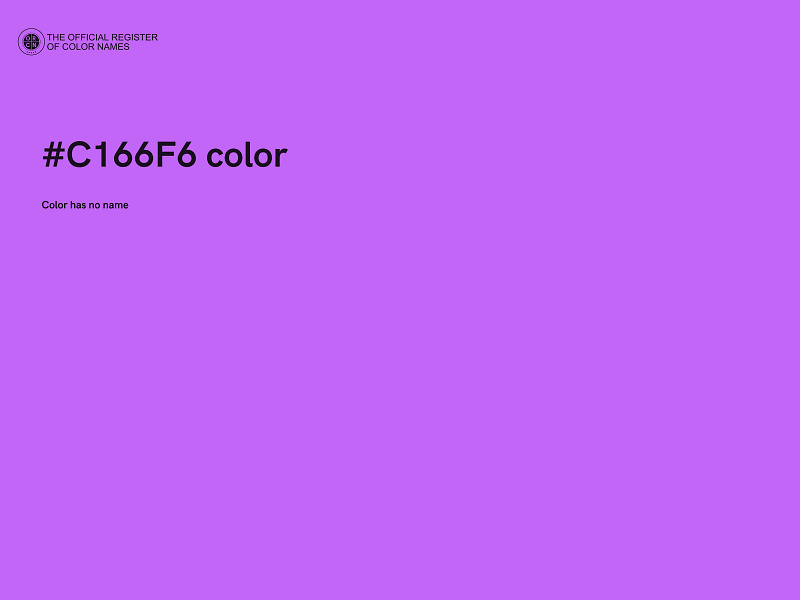 #C166F6 color image