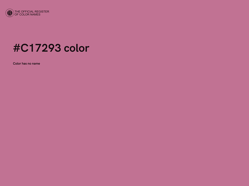 #C17293 color image