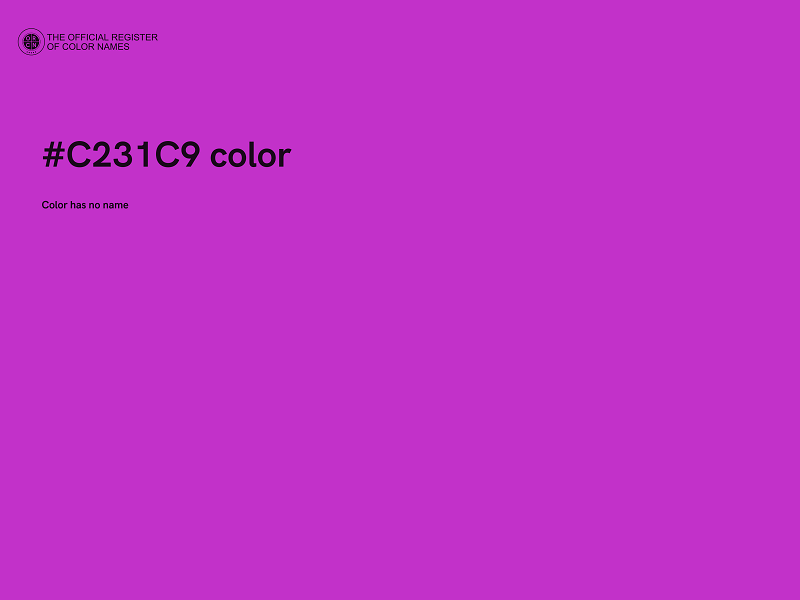 #C231C9 color image