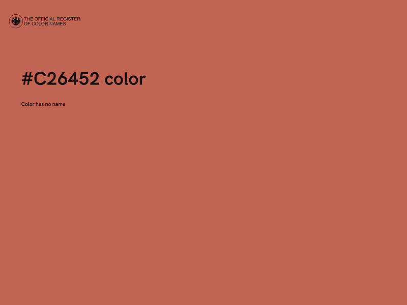 #C26452 color image