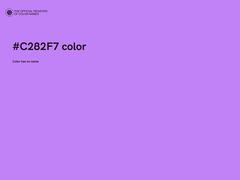 #C282F7 color image