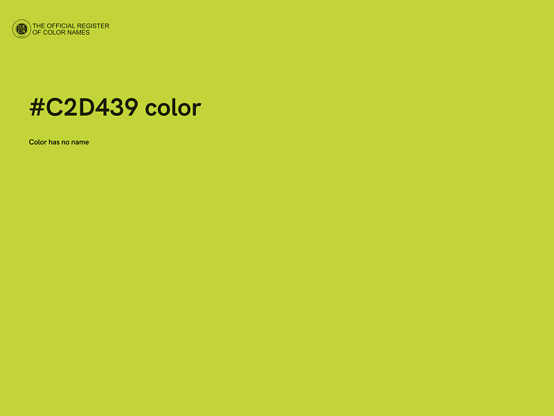 #C2D439 color image