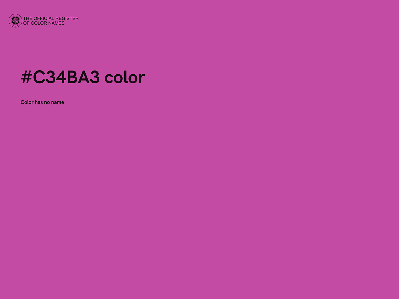 #C34BA3 color image