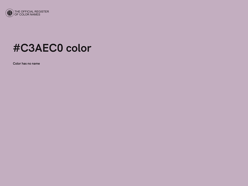 #C3AEC0 color image