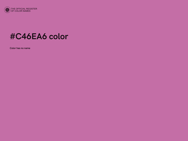 #C46EA6 color image