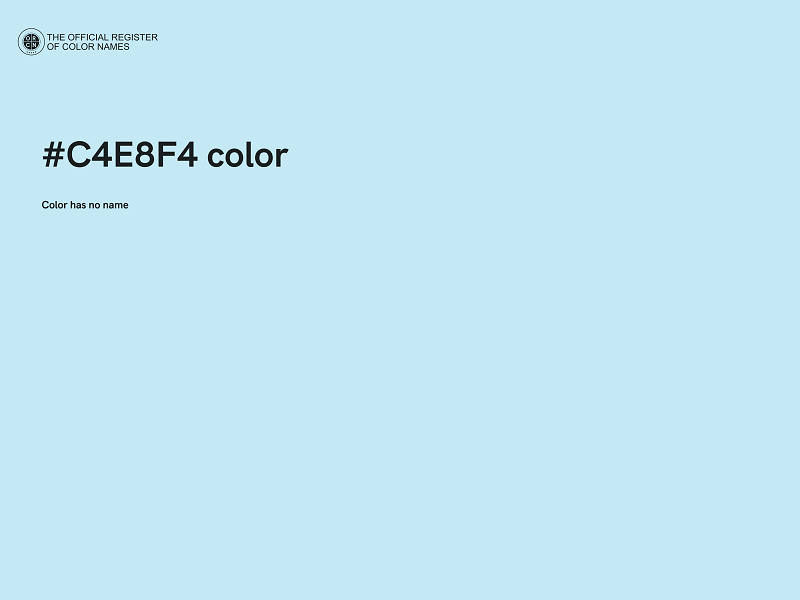 #C4E8F4 color image