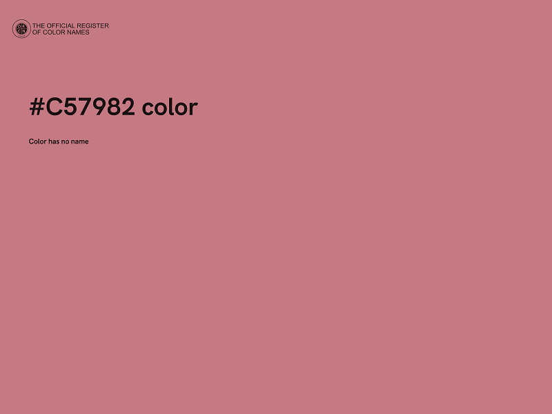 #C57982 color image