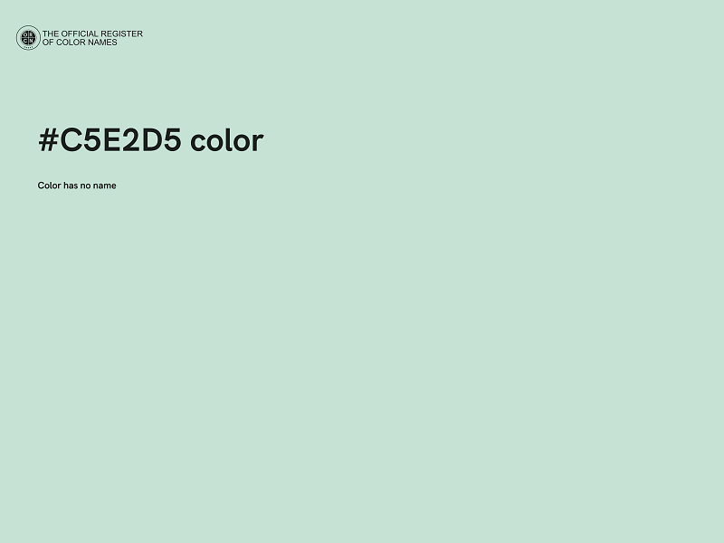 #C5E2D5 color image