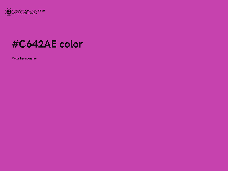 #C642AE color image